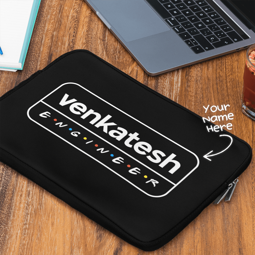 Personalized Laptop Sleeve for Engineers- Friends theme - Gift Lift