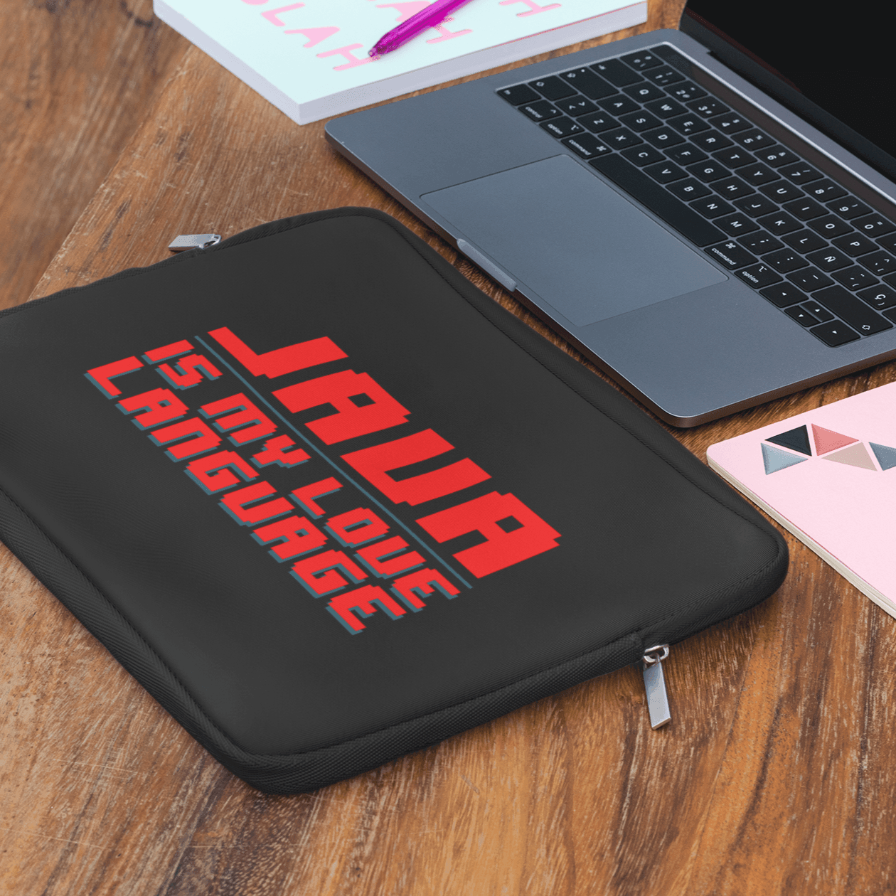 Personalized Laptop Sleeve for Engineers - JAVA is my love language - Gift Lift