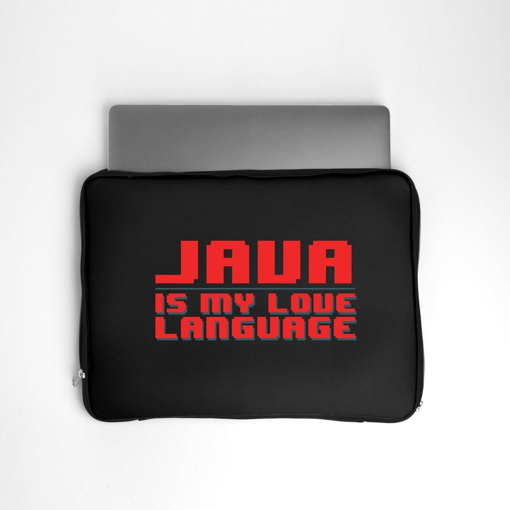 Personalized Laptop Sleeve for Engineers - JAVA is my love language - Gift Lift