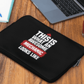 Personalized laptop Sleeve For Engineers | Customize Your Own Text | This is what an Awesome - Gift Lift