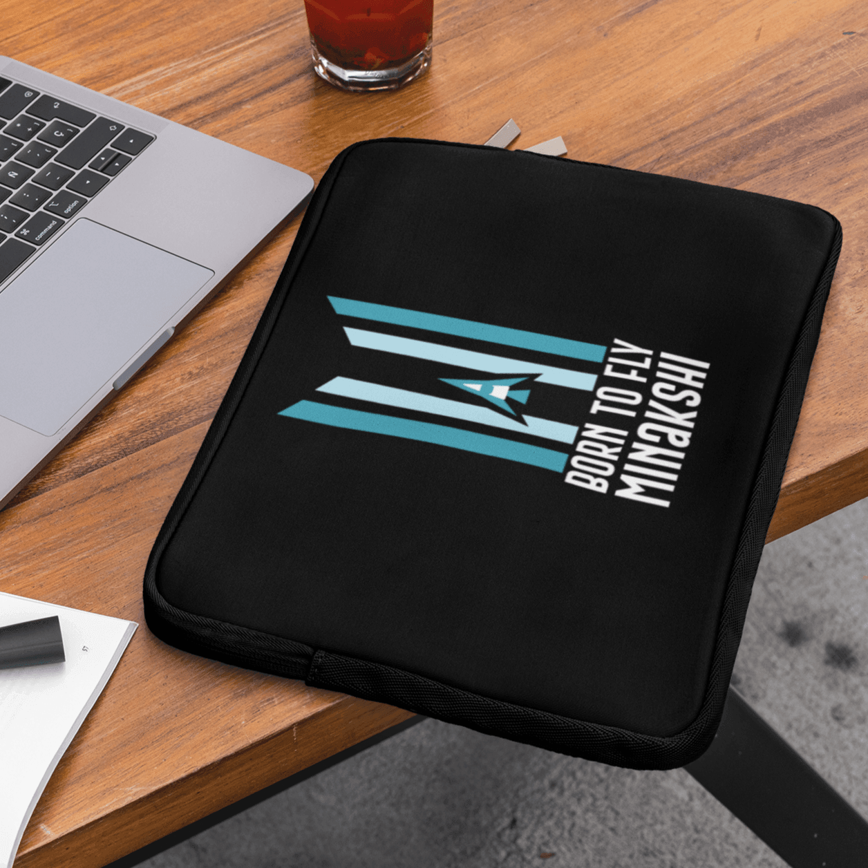 Personalized Laptop sleeve for Indian Army | Born to Fly | Customized Gift For Indian Army - Gift Lift