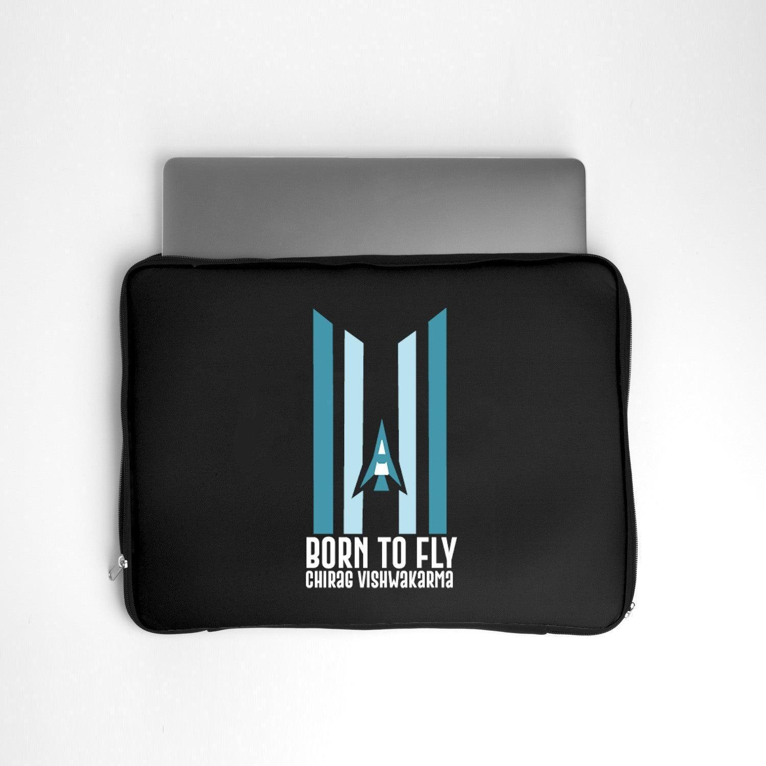 Personalized Laptop sleeve for Indian Army | Born to Fly | Customized Gift For Indian Army - Gift Lift