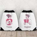 Personalized LOVE Couple Romantic Drawstring Bag - Set of 2 - Gift Lift
