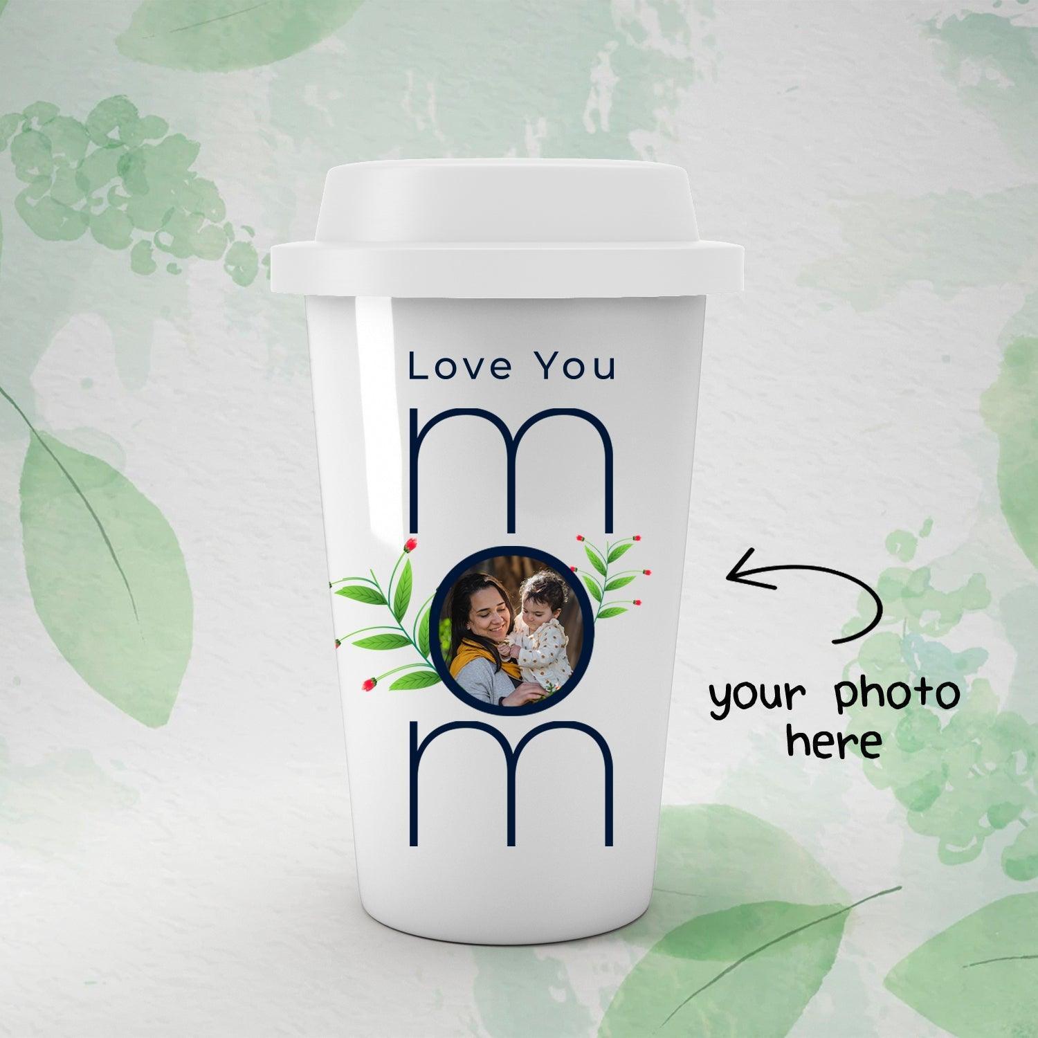 Personalized Love You Mom Photo Art Tumbler - Gift Lift