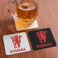 Personalized Manchester FC Red Devil Fan Coaster - Set of 2 - Gift Lift