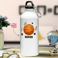 Personalized Metal Bottle For Sports Lovers - Sport Balls Icons Art - Gift Lift