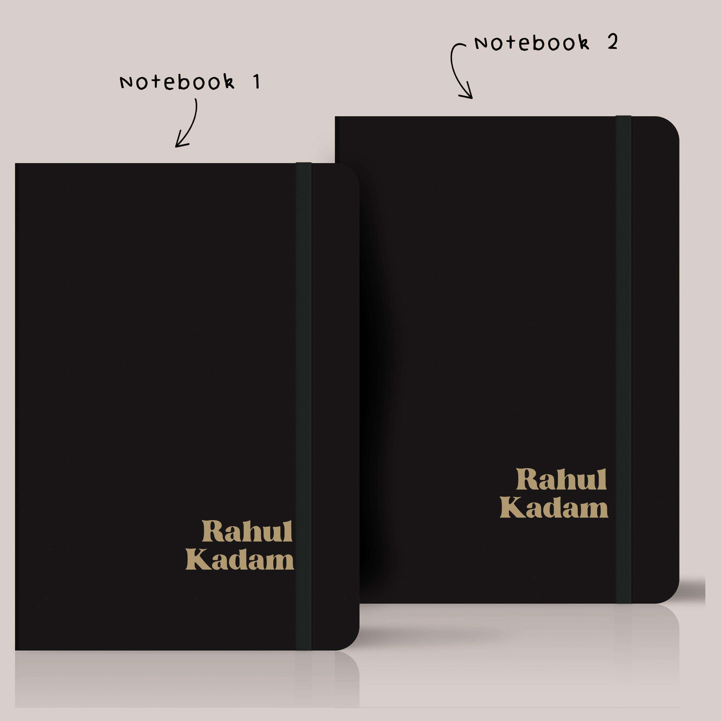 Personalized Notebook for Him - Set of 2 Notebooks | Ideal Gift for him - Gift Lift