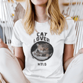 Personalized Pet Lover Art Unisex T-Shirt - 100% Cotton - Whie - Gift Lift