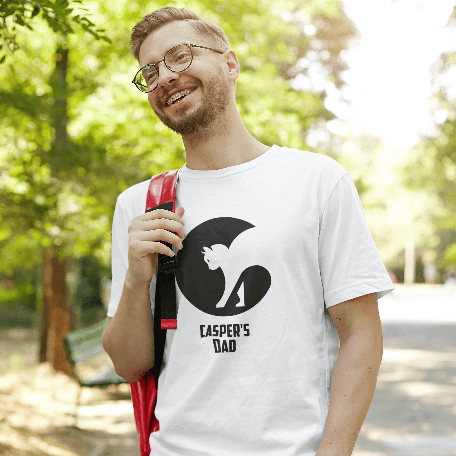 Personalized Pet Parent Art Unisex T-Shirt - 100% Cotton - White - Gift Lift