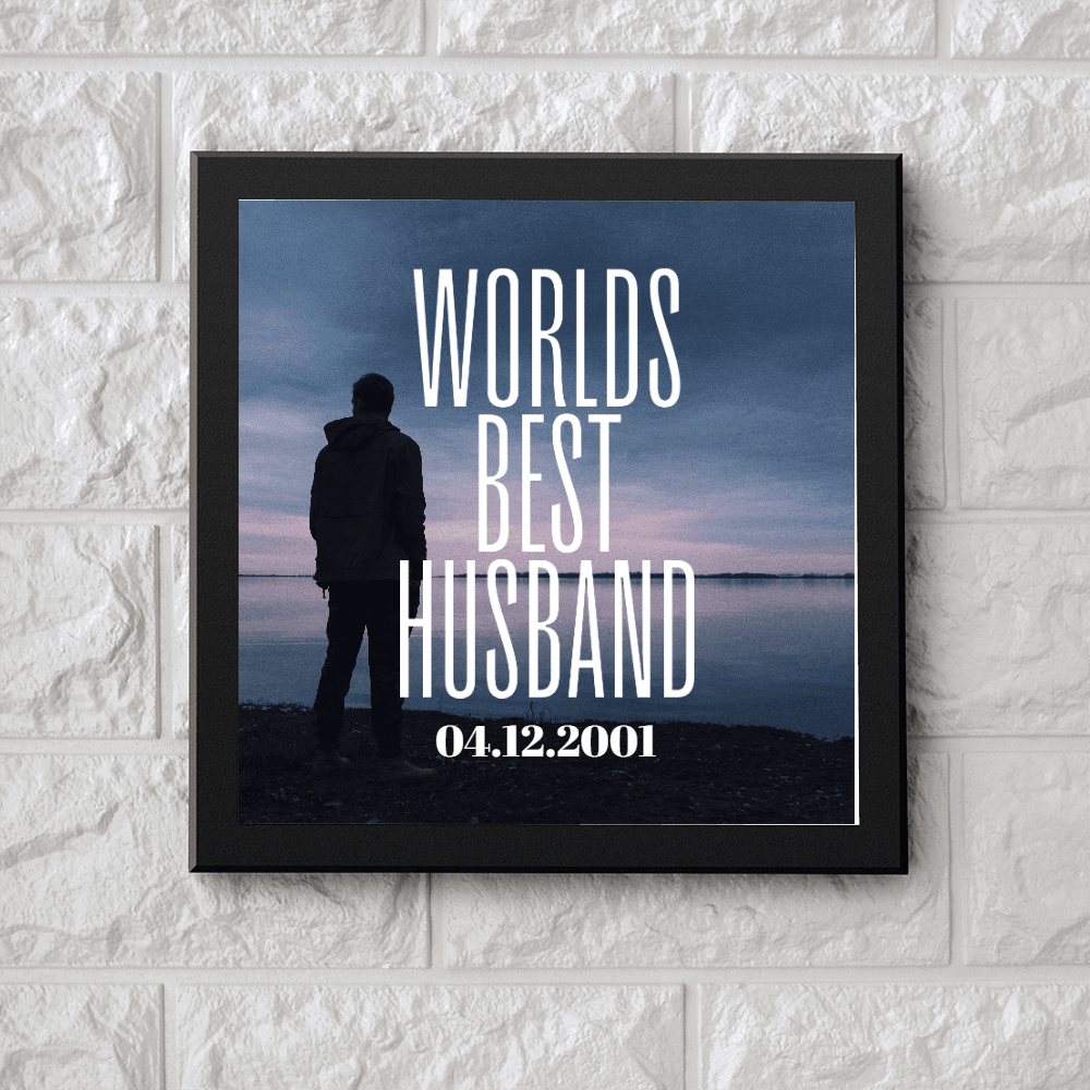 Personalized Photo frame for Valentines | Worlds Best Husband / Wife - Gift Lift