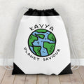 Personalized Planet Saviour Art Drawstring Bag - Gift Lift