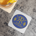 Personalized Rajasthan Royals Fan Cricket Art Coaster - Set of 2 - Gift Lift