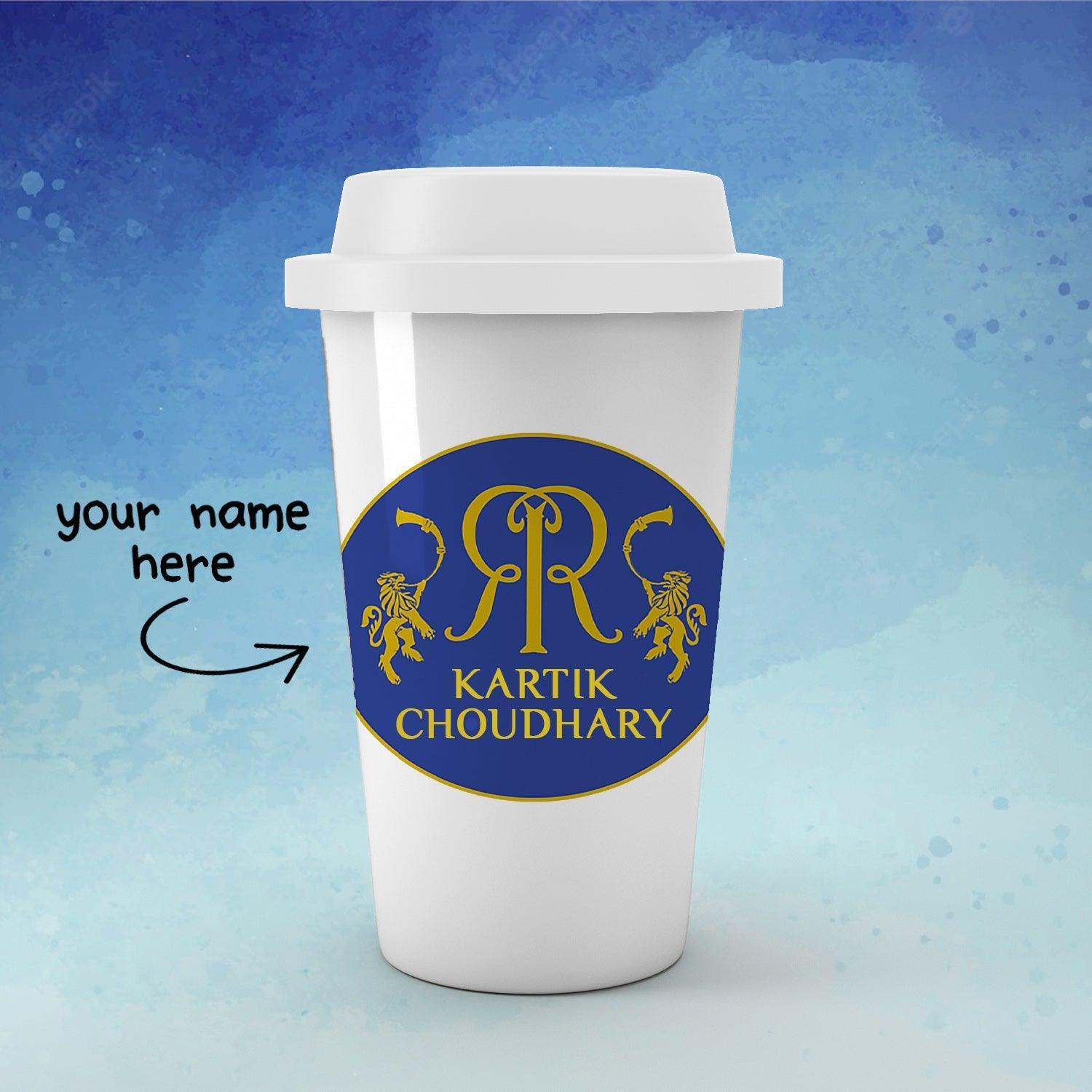 Personalized Rajasthan Royals Fan Cricket Art Tumbler - Gift Lift