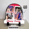 Personalized Rock Slate Photo Frame | Torn Photos - Gift Lift