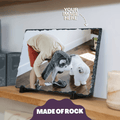 Personalized Rock Slate Rectangular Photo Frame | with Your Image - Gift Lift