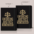 Personalized set of 2 Notebooks for Advocates - Enforcing Justice - Gift Lift