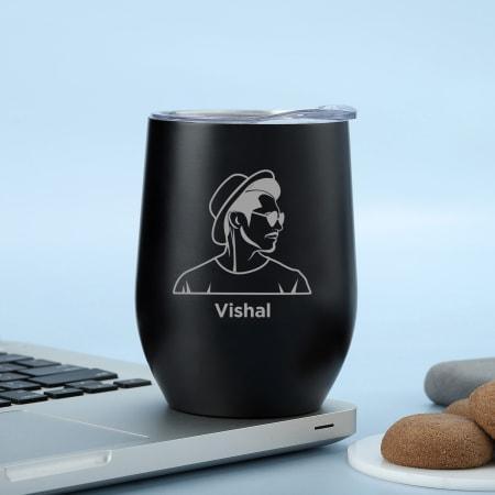 Personalized Stainless Steel Mug with Lid - Gift Lift