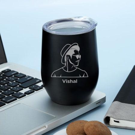 Personalized Stainless Steel Mug with Lid - Gift Lift