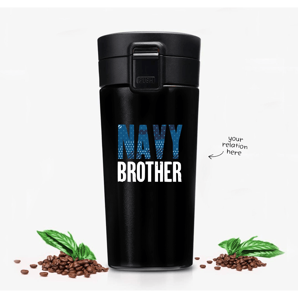 Personalized Steel Tumbler for Army and Navy lovers | Army and Navy relation | Ideal Gift For Army and Navy - Gift Lift