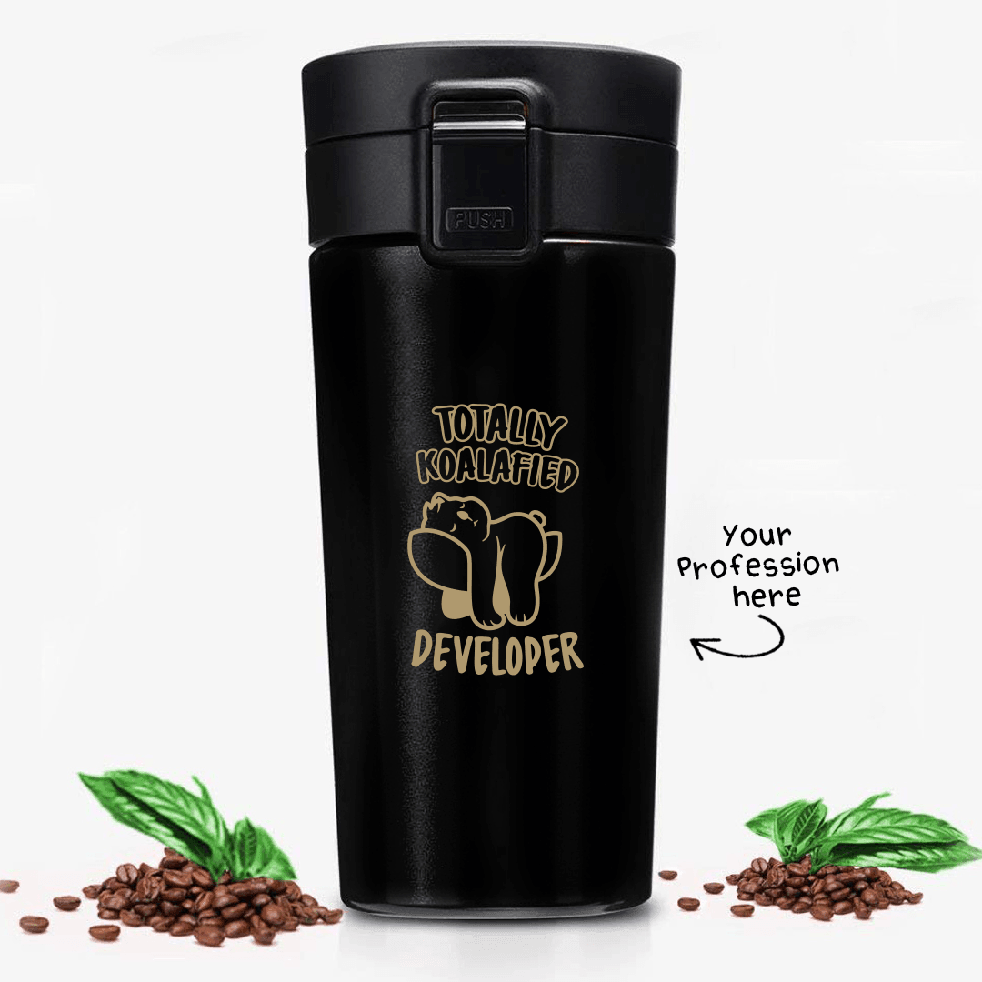 Personalized Steel Tumbler for Engineers - Totally Koalafied - Gift Lift