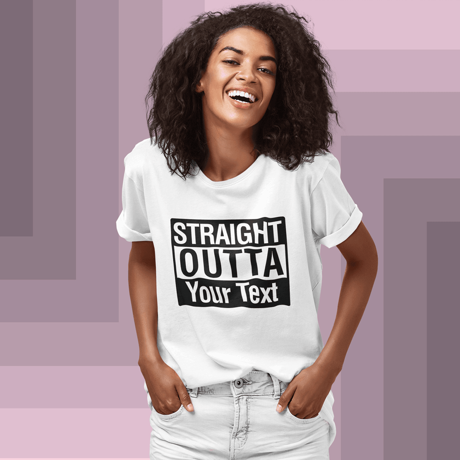 Personalized Straight Outta Unisex Round Neck Tshirt - Gift Lift