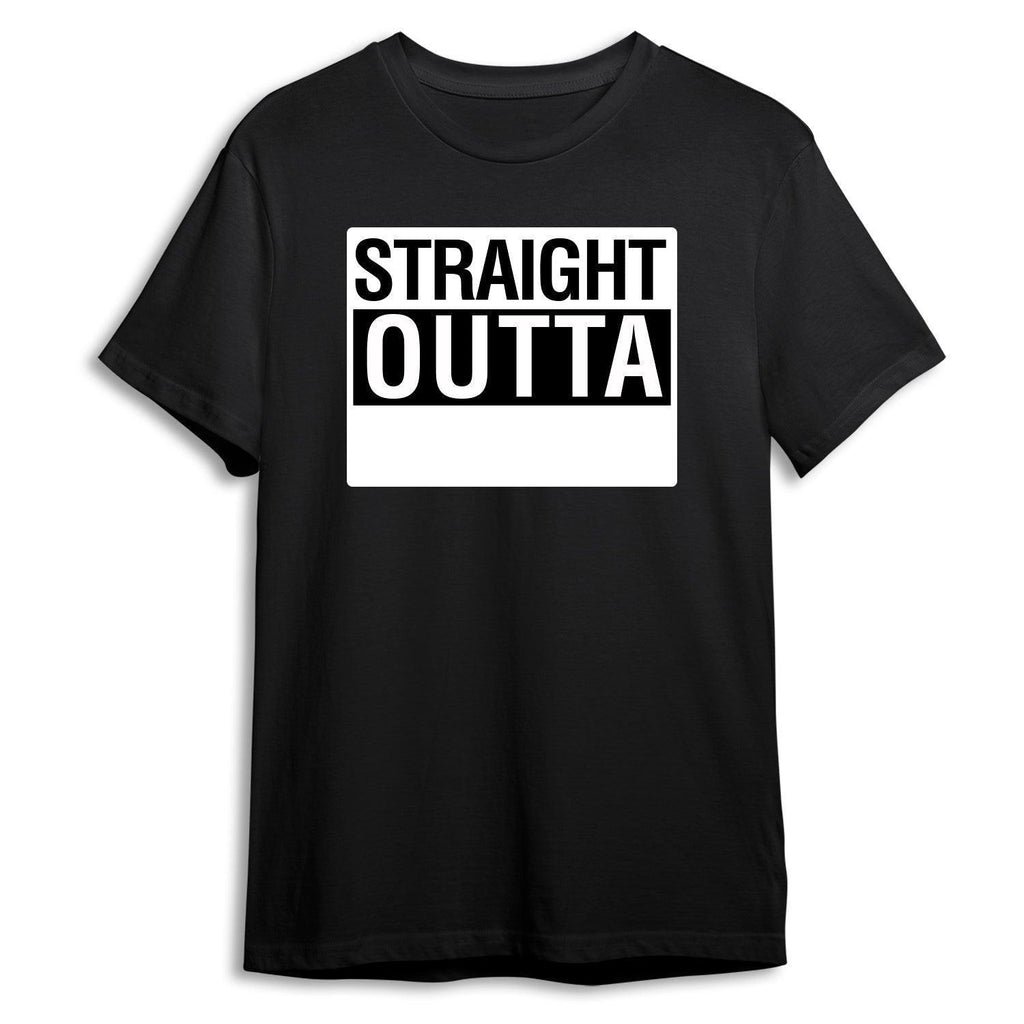 Personalized Straight Outta Unisex Round Neck Tshirt - Gift Lift