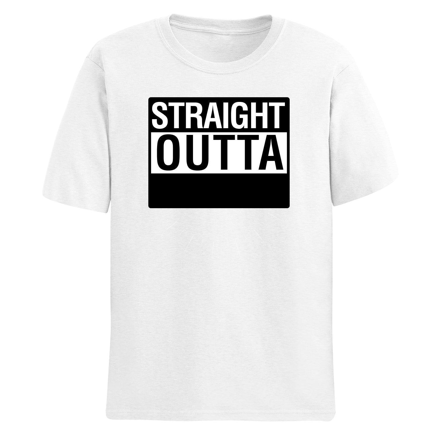 Personalized Straight Outta Unisex Round Neck Tshirt - Gift Lift