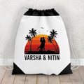 Personalized Sunset Couple Name Drawstring Bag - Gift Lift