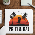 Personalized Sunset Couple Name Mousepad - Gift Lift
