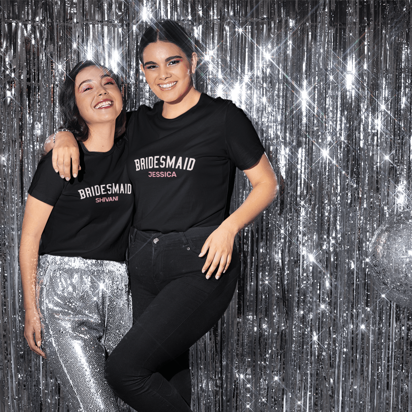 Personalized T-Shirt for Brides | Bridesmaid Curved | For Wedding Season - Gift Lift
