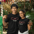 Personalized T-shirt for Couples Set of 2 | Infinite Love Icon | For Wedding Season - Gift Lift