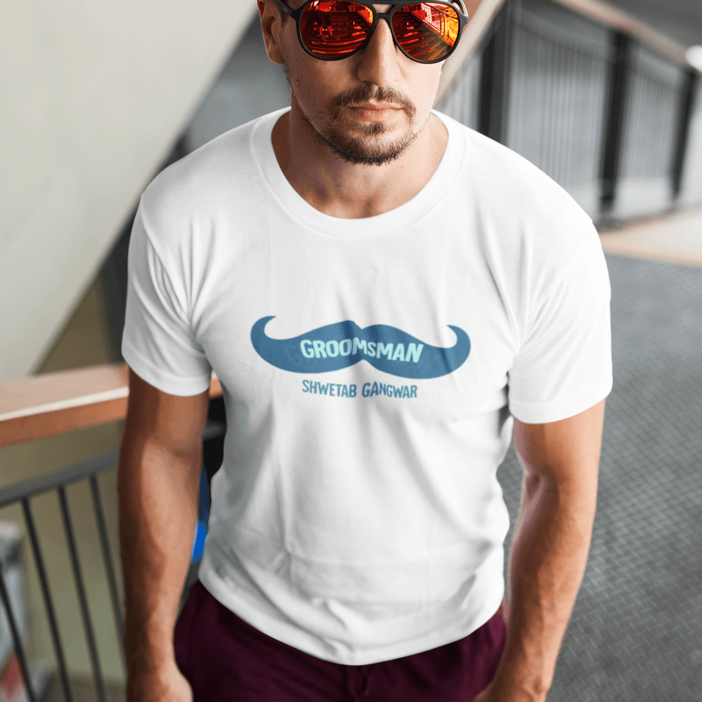 Personalized T- shirt for Groomsmans | Groomsman Graphic Print | For Wedding Season - Gift Lift