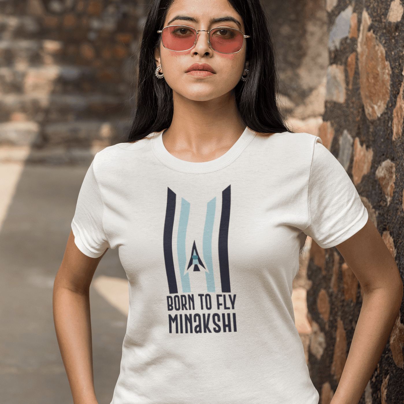 Personalized T-Shirt for Indian Army | Born to Fly | Customized Gift For Indian Army - Gift Lift
