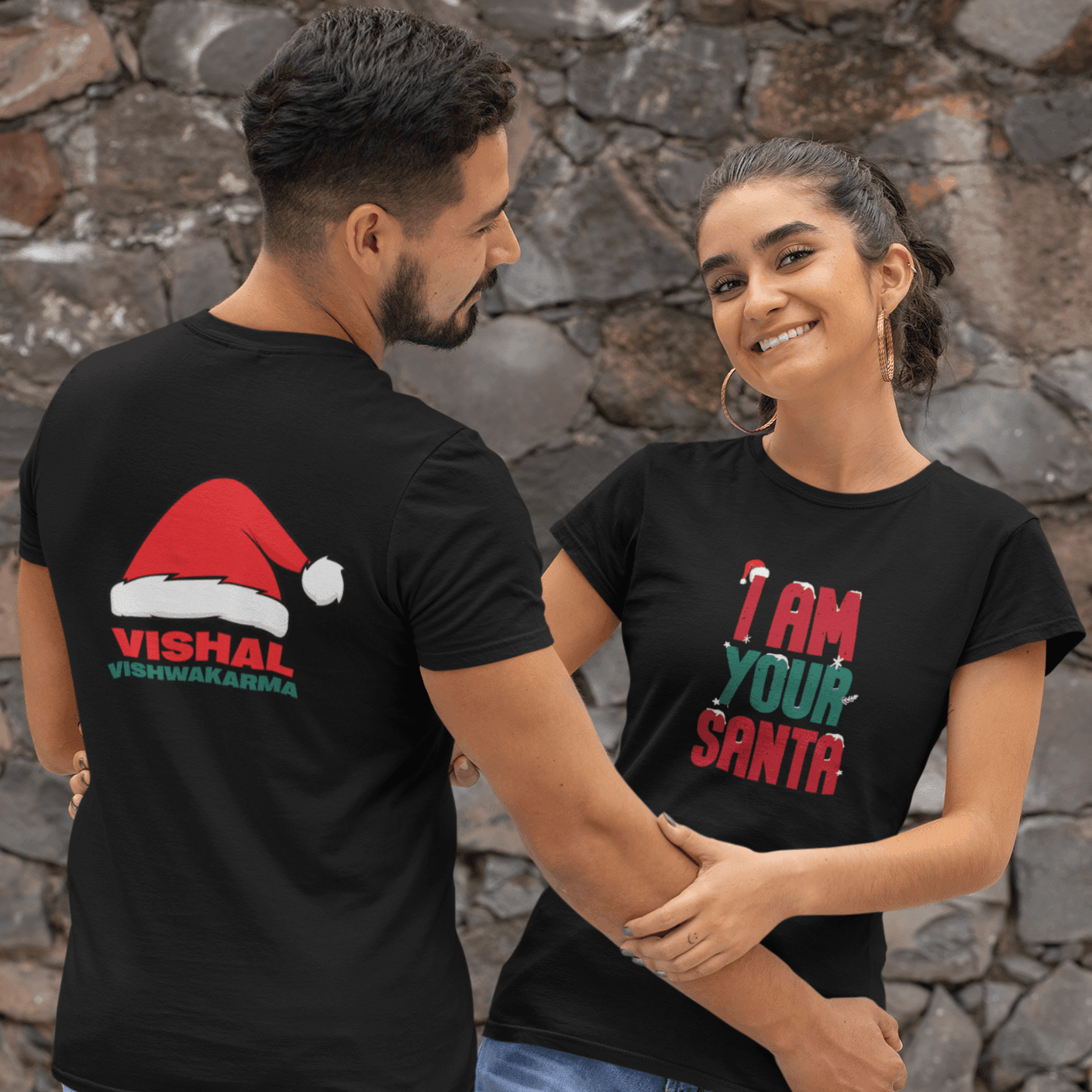 Personalized T-Shirt | Ideal Gift For Your Loved Ones | I am Your Santa | Back Print - Gift Lift