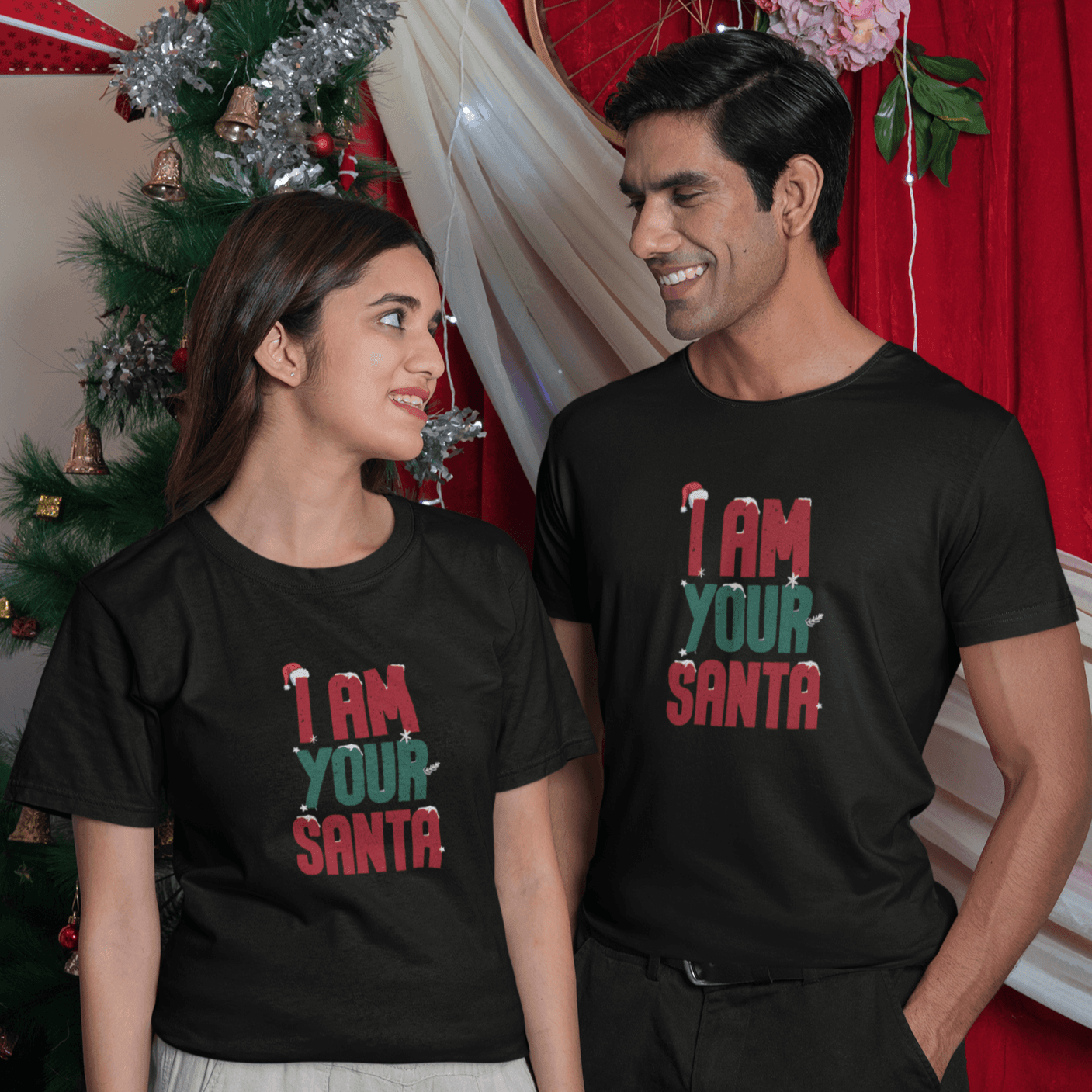 Personalized T-Shirt | Ideal Gift For Your Loved Ones | I am Your Santa | Back Print - Gift Lift