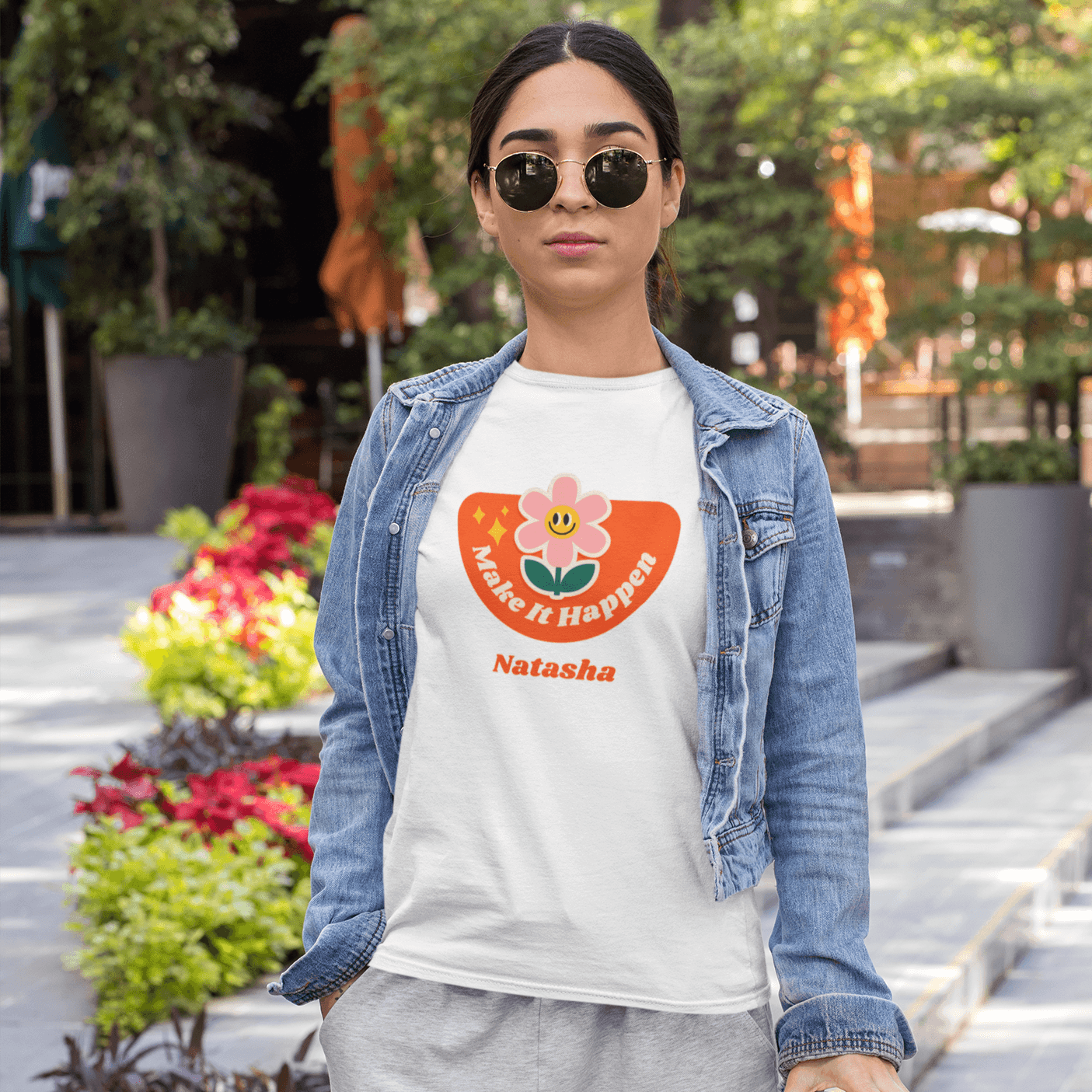 Personalized T-Shirt With Make it Happen Art - Gift Lift