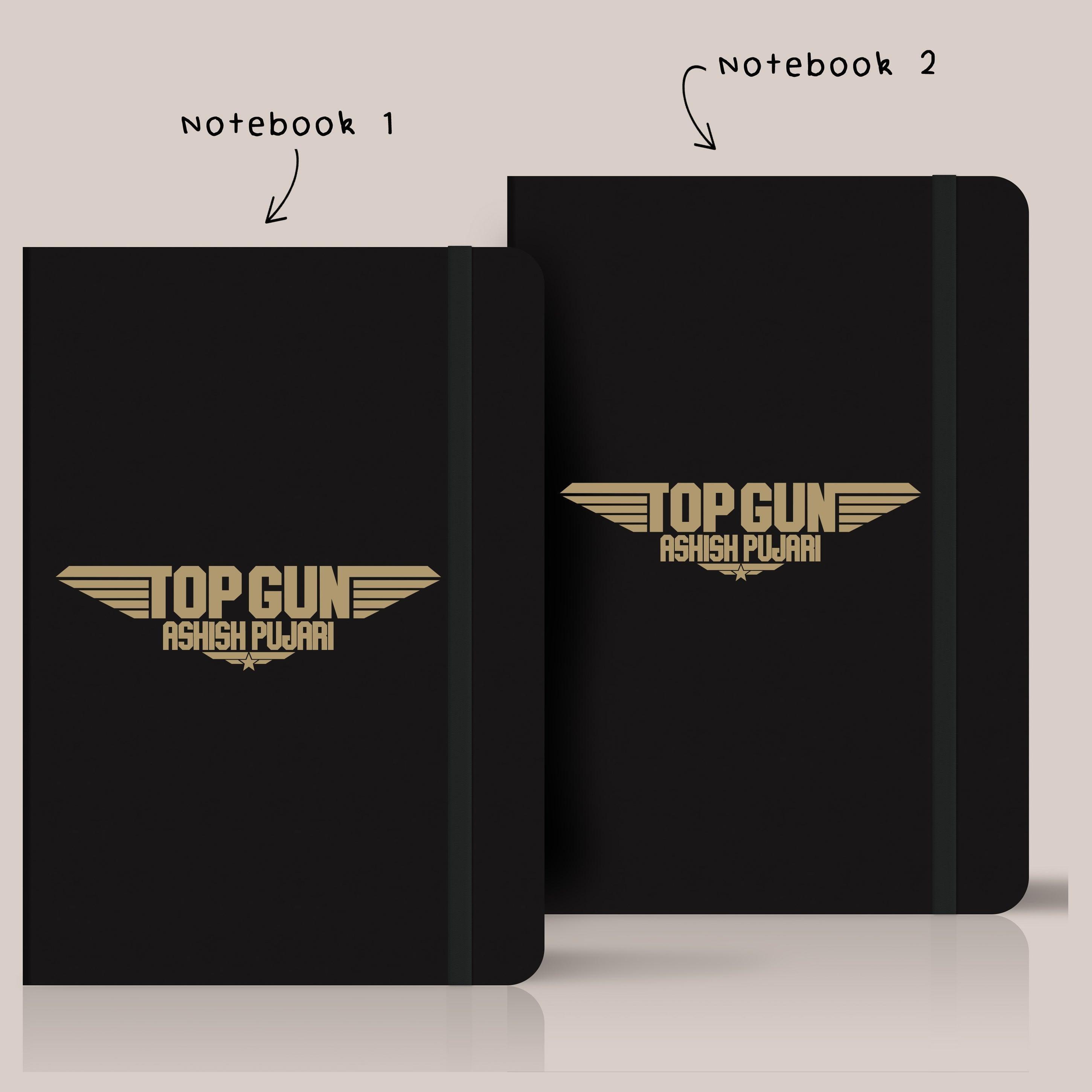 Personalized Top Gun Art Notebook - Set of 2 - Gift Lift