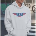 Personalized Top Gun Art Unisex Hoodie - 100% Cotton - Light Grey - Gift Lift