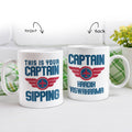 Personalized Top Gun Captain Art Coffee Mug - Gift Lift