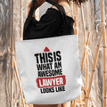 Personalized Tote Bag for Advocates | Customize Your Own Text | This is what an Awesome - Gift Lift