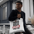 Personalized Tote Bag for Army | Customize Your Own Text | This is what an Awesome - Gift Lift