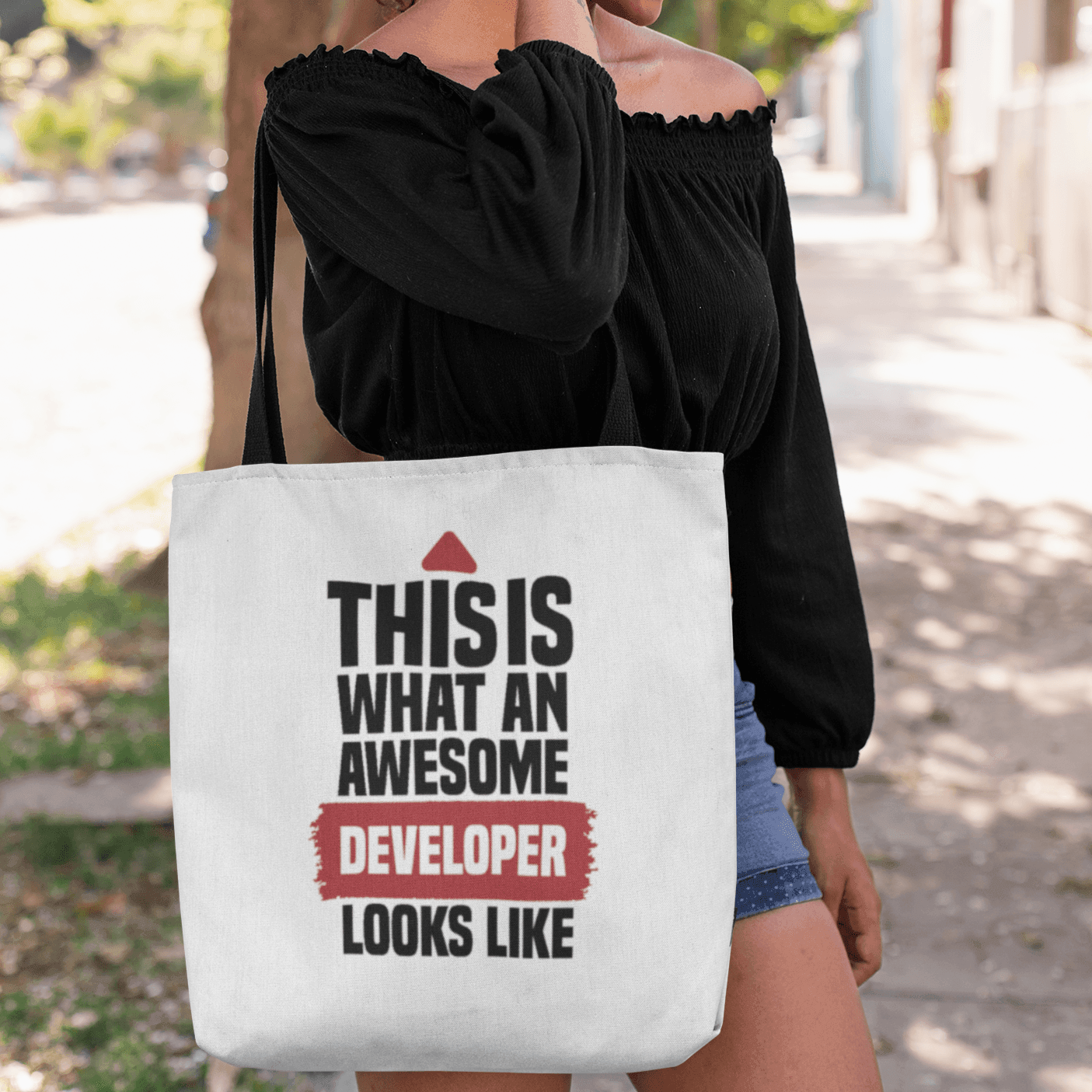 Personalized Tote Bag for Engineers | Customize Your Own Text | This is what an Awesome - Gift Lift