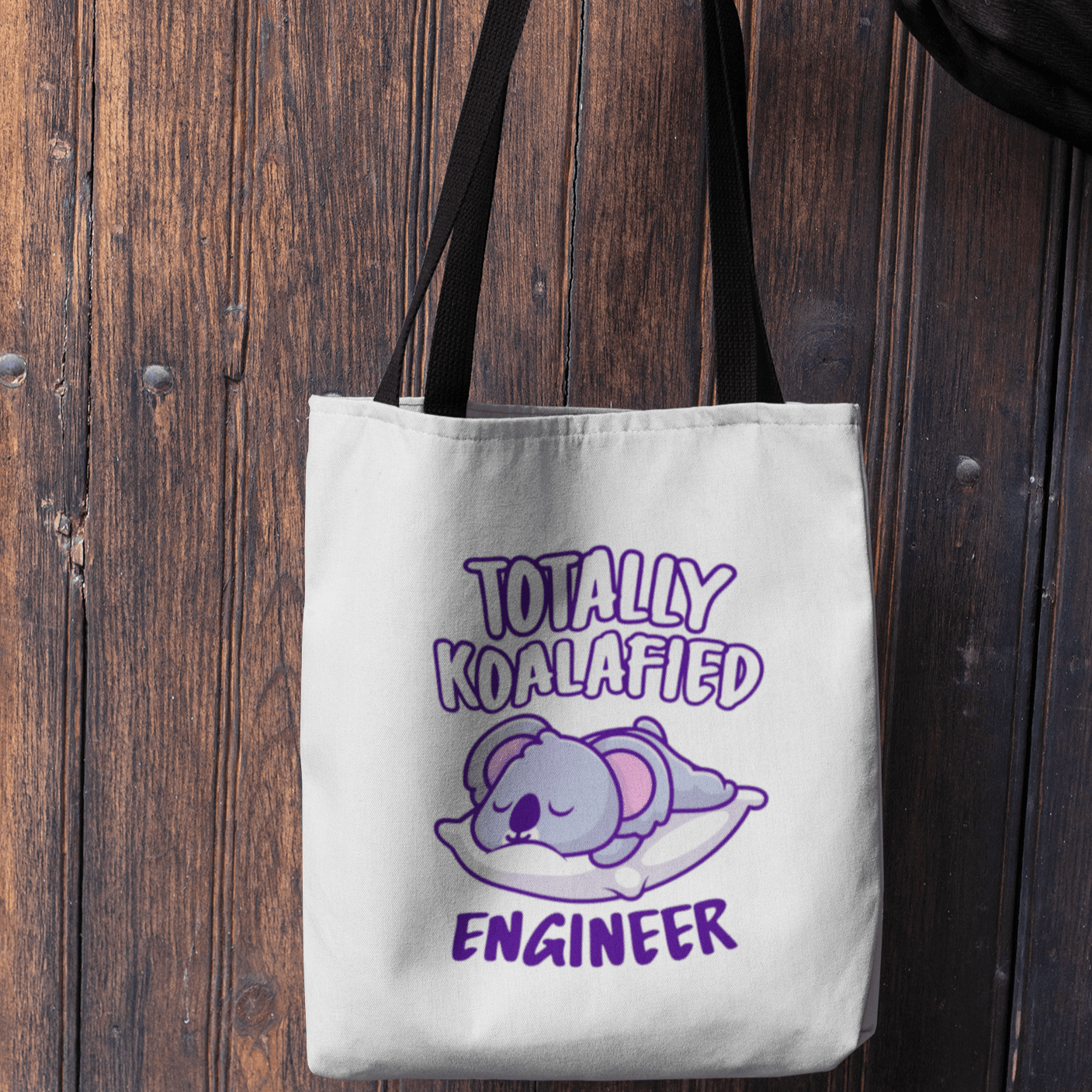 Personalized Tote Bag for Engineers - Totally Koalafied - Gift Lift