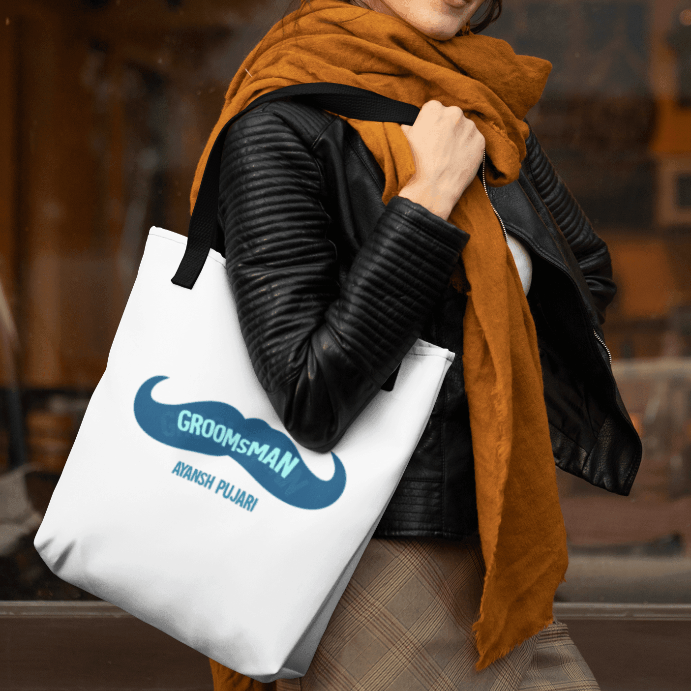 Personalized Tote Bag for Groomsmans | Groomsman Graphic Print | For Wedding Season - Gift Lift