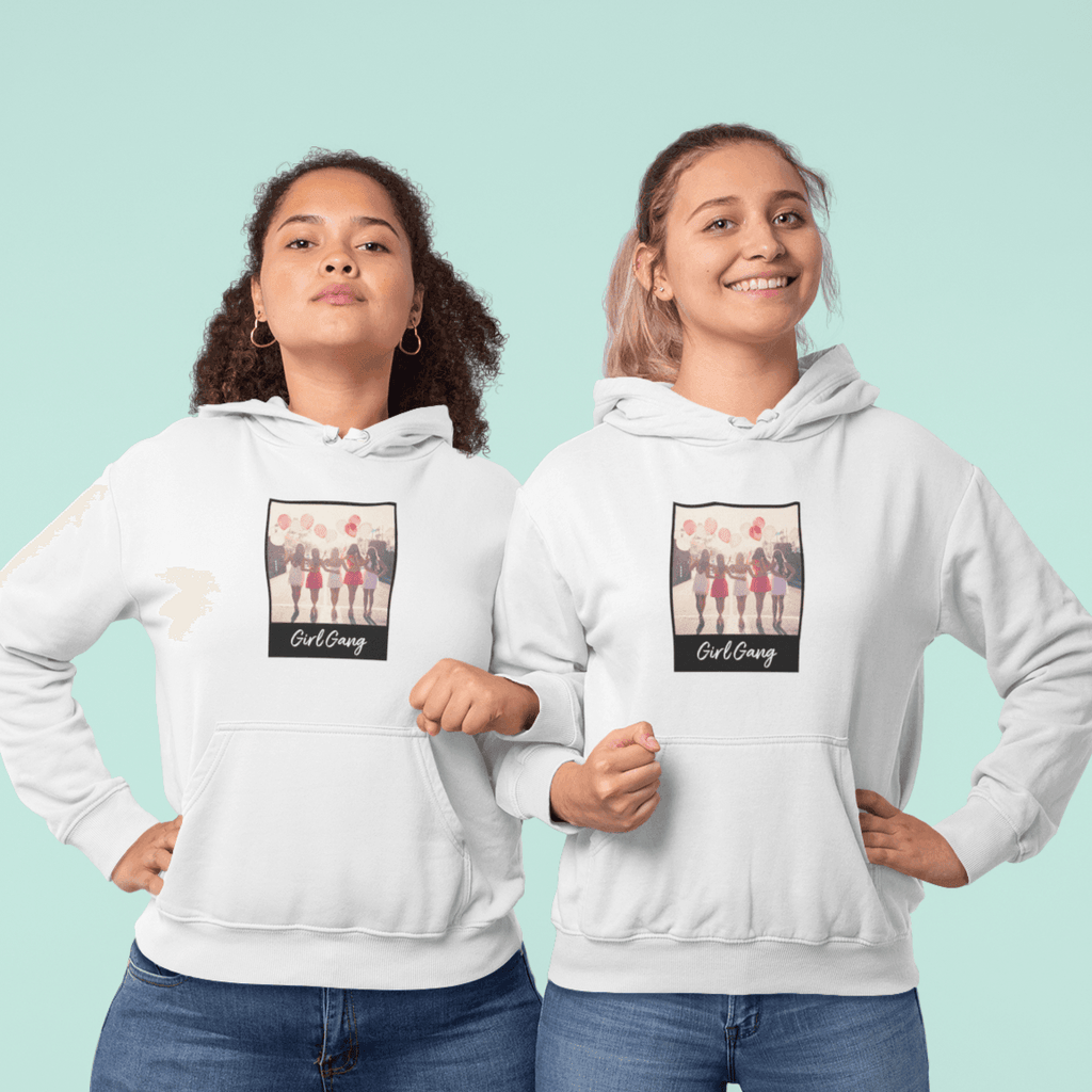 Personalized Unisex Hoodie of a Polaroid with Your Image and text - Polaroid - Gift Lift