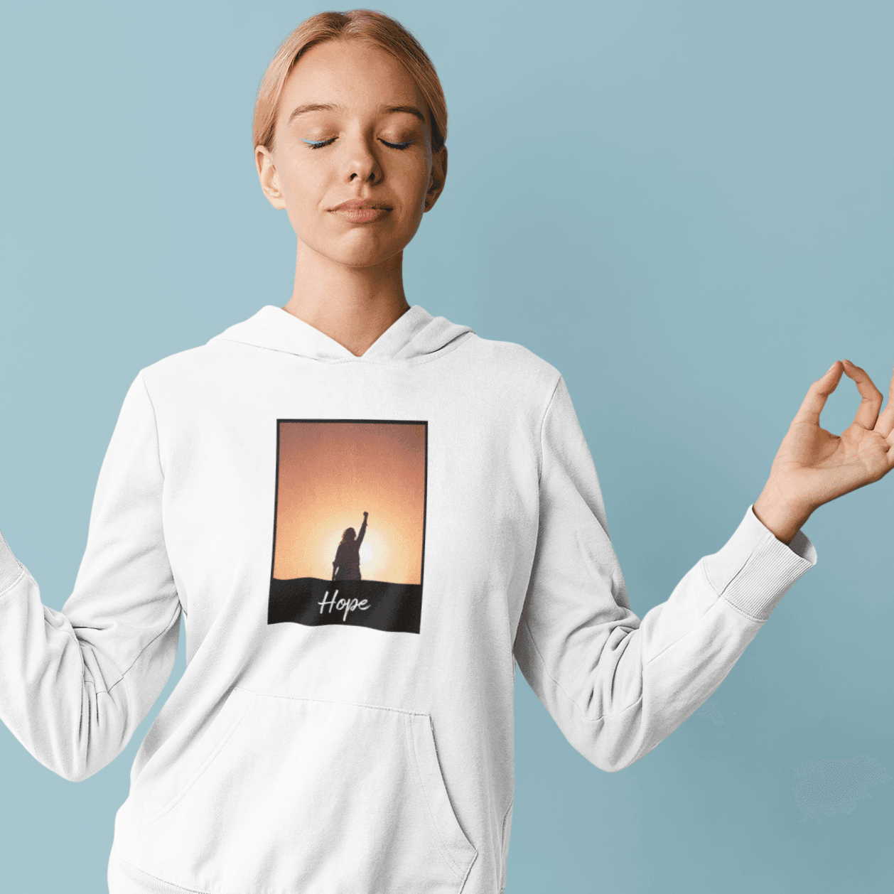 Personalized Unisex Hoodie of a Polaroid with Your Image and text - Polaroid - Gift Lift
