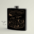 Personalized Vintage Art Hip Flask for him - Gift Lift