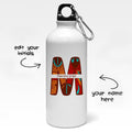 Personalized Warm Tribal Initial Art Bottle - Gift Lift
