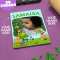 Personalized Wooden Jigsaw Puzzle | Zoo with Your Name & Image - Gift Lift