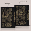 Personalized Yellow Scribbled Art Notebook - Set of 2 - Gift Lift
